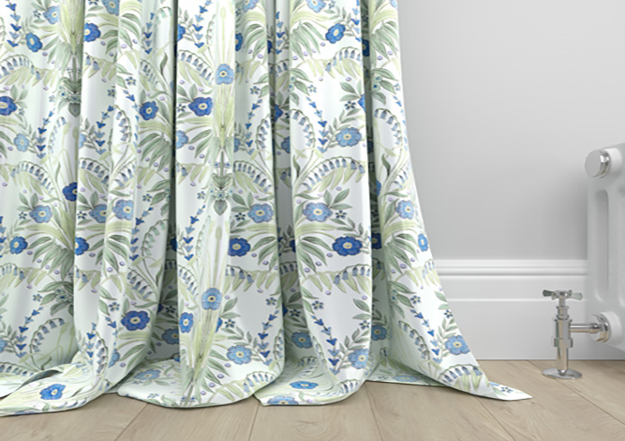 Cotswold Faux Silk, Sapphire - Made to Measure Curtain - Image 6